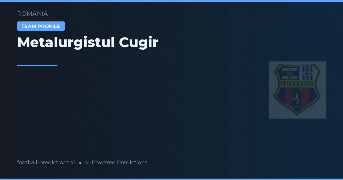Metalurgistul Cugir voorspellingen & statistieken