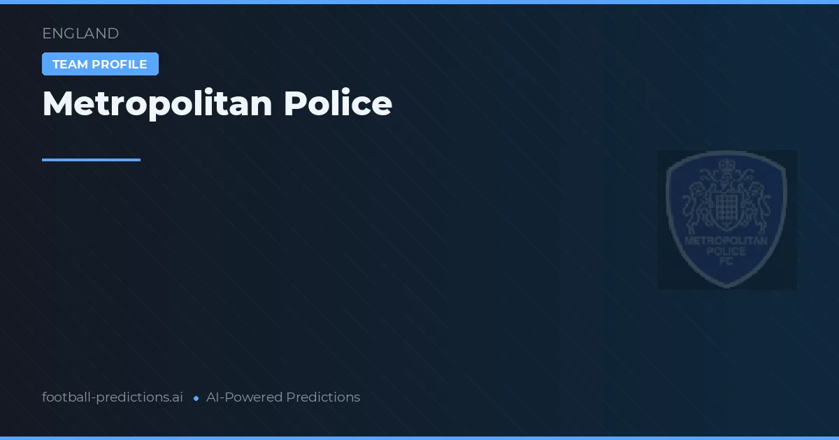 Metropolitan Police voorspellingen & statistieken