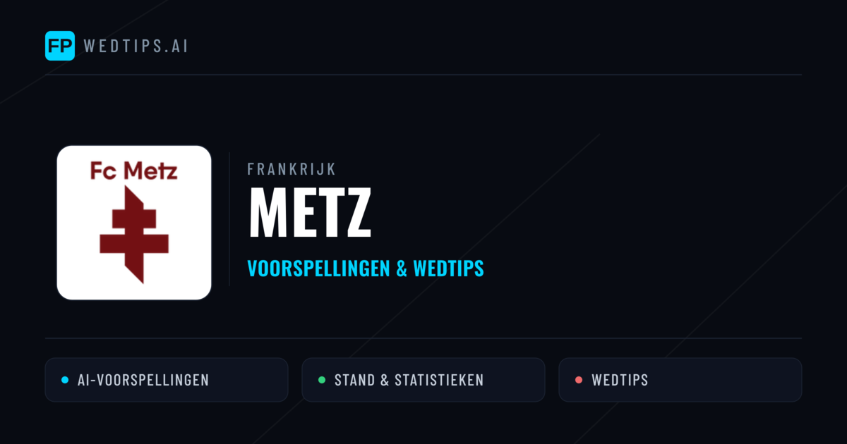Metz voorspellingen & statistieken