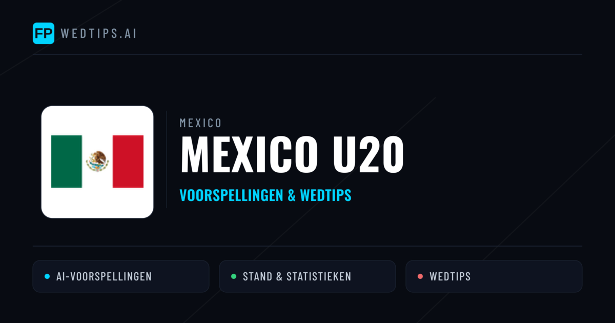 Mexico U20 voorspellingen & statistieken