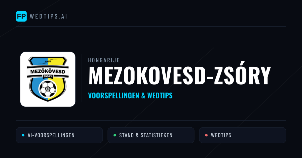 Mezokovesd-Zsóry voorspellingen & statistieken