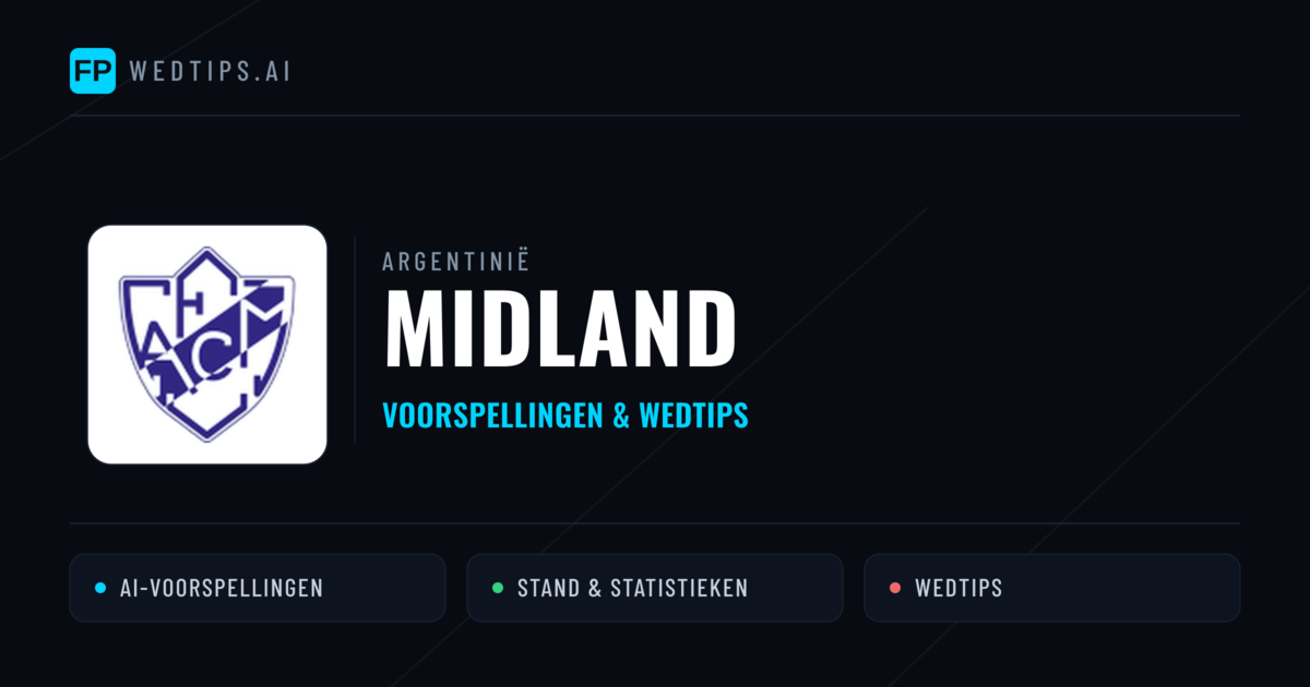 Midland voorspellingen & statistieken