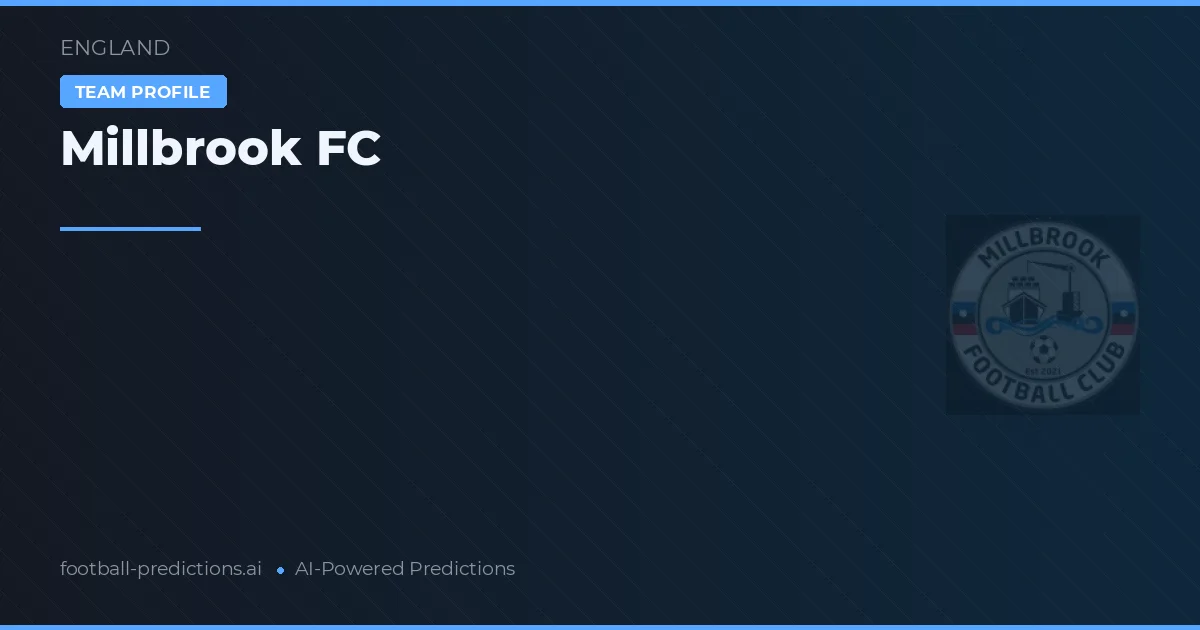 Millbrook FC voorspellingen & statistieken