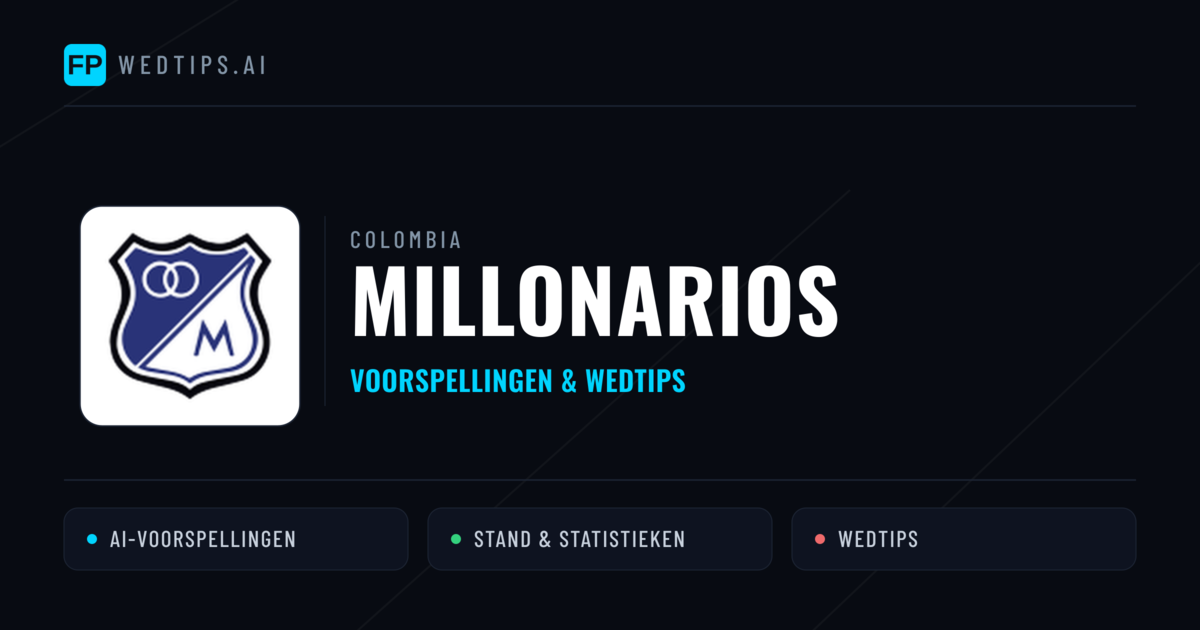 Millonarios voorspellingen & statistieken