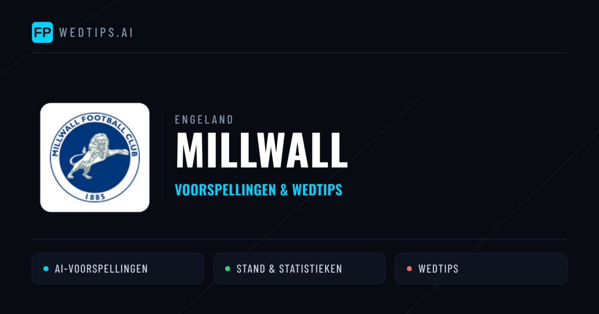 Millwall voorspellingen & statistieken