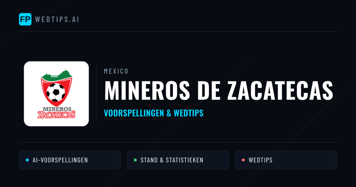 Mineros de Zacatecas voorspellingen & statistieken
