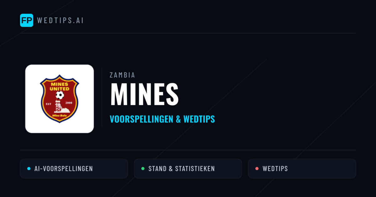 Mines voorspellingen & statistieken