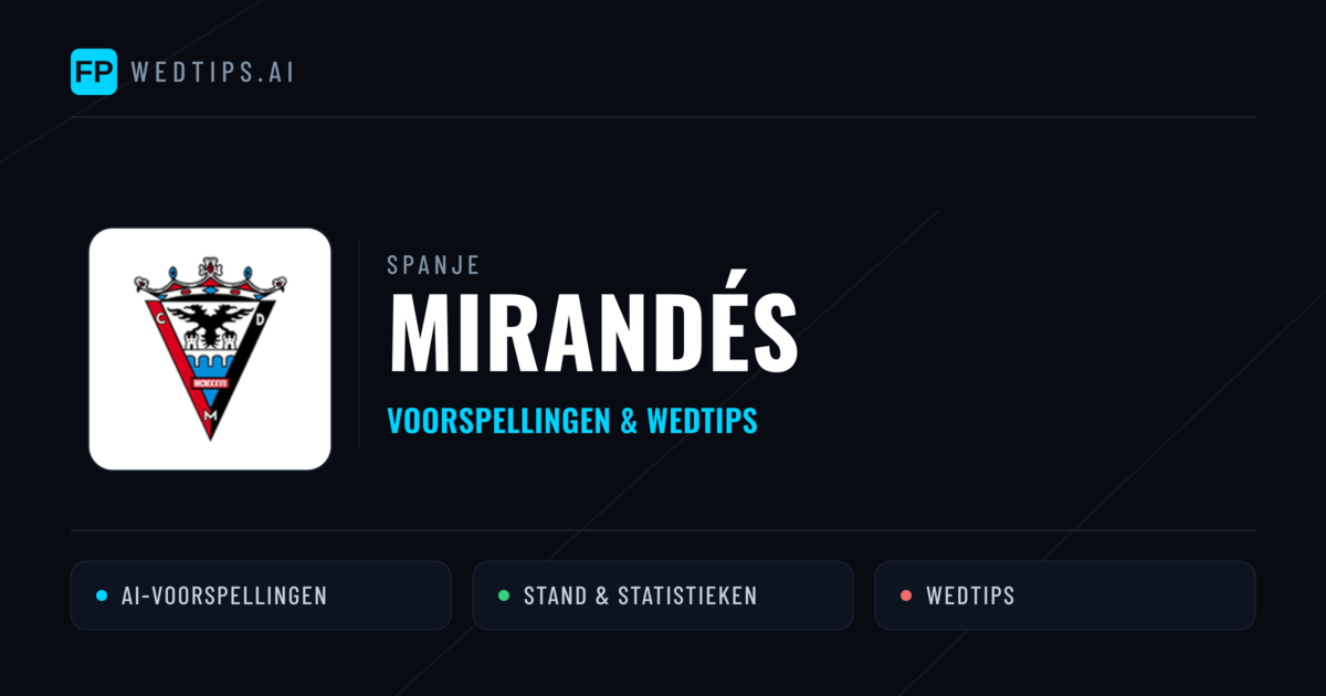 Mirandés voorspellingen & statistieken
