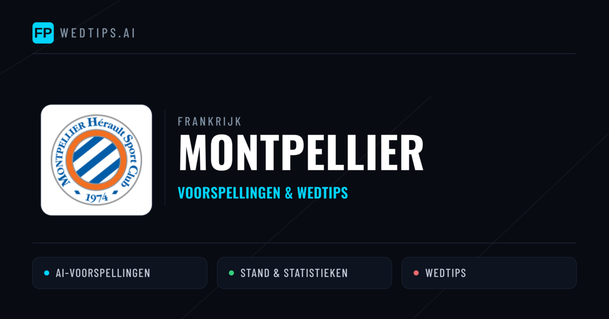 Montpellier voorspellingen & statistieken