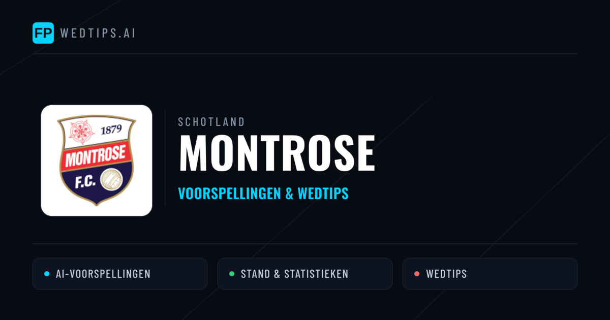 Montrose voorspellingen & statistieken