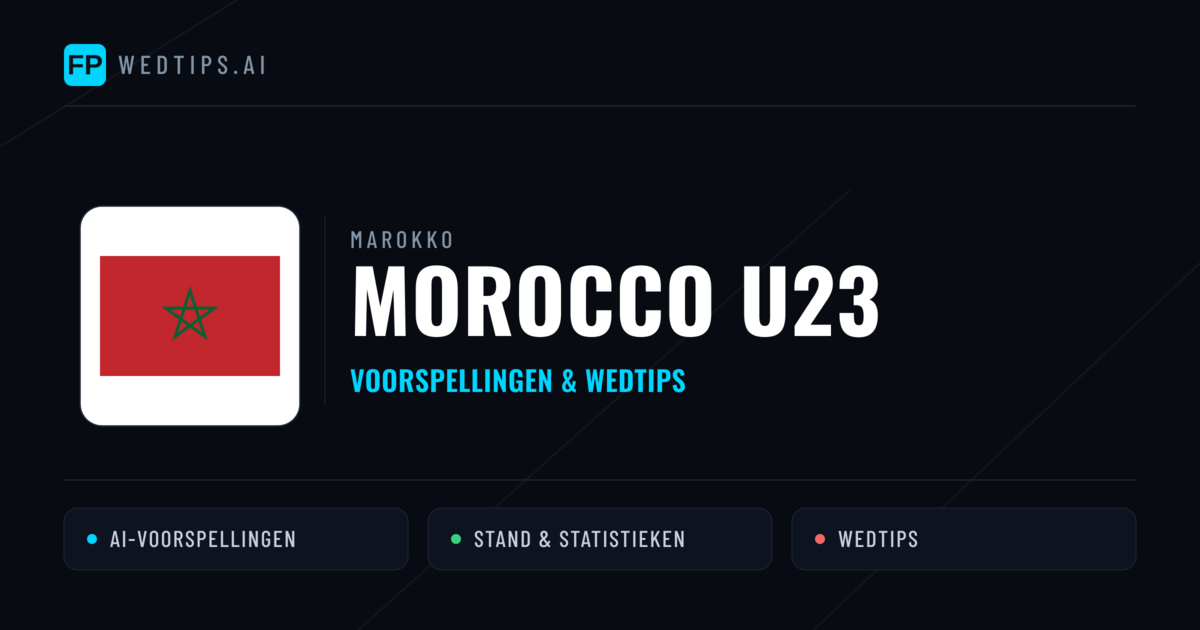 Morocco U23 voorspellingen & statistieken