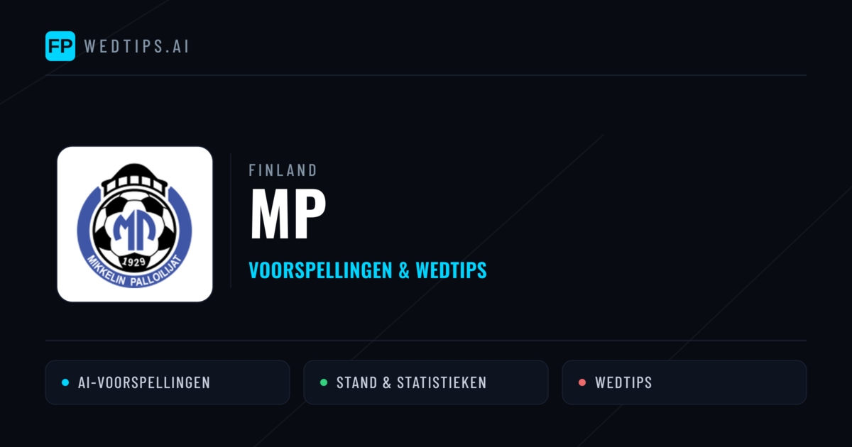 MP voorspellingen & statistieken