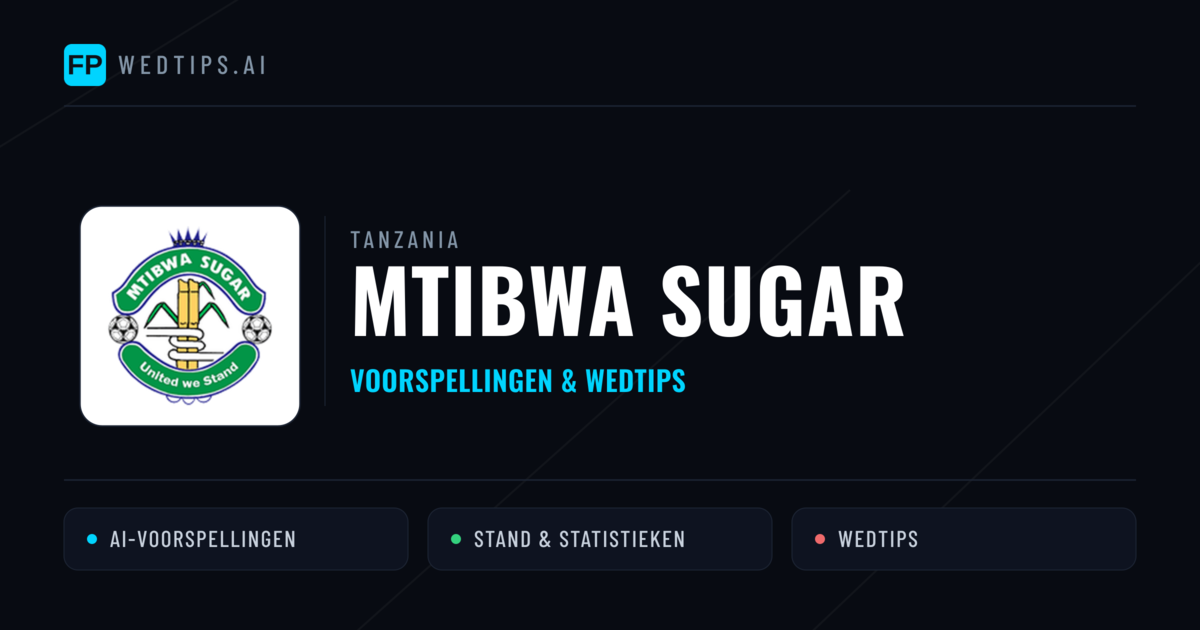 Mtibwa Sugar voorspellingen & statistieken