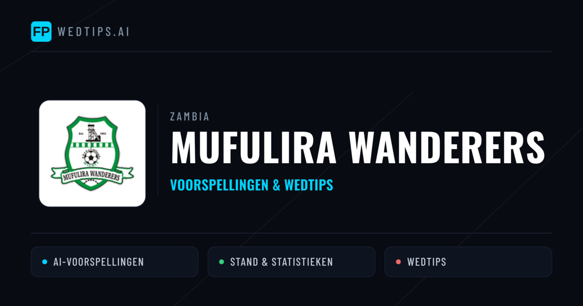 Mufulira Wanderers voorspellingen & statistieken