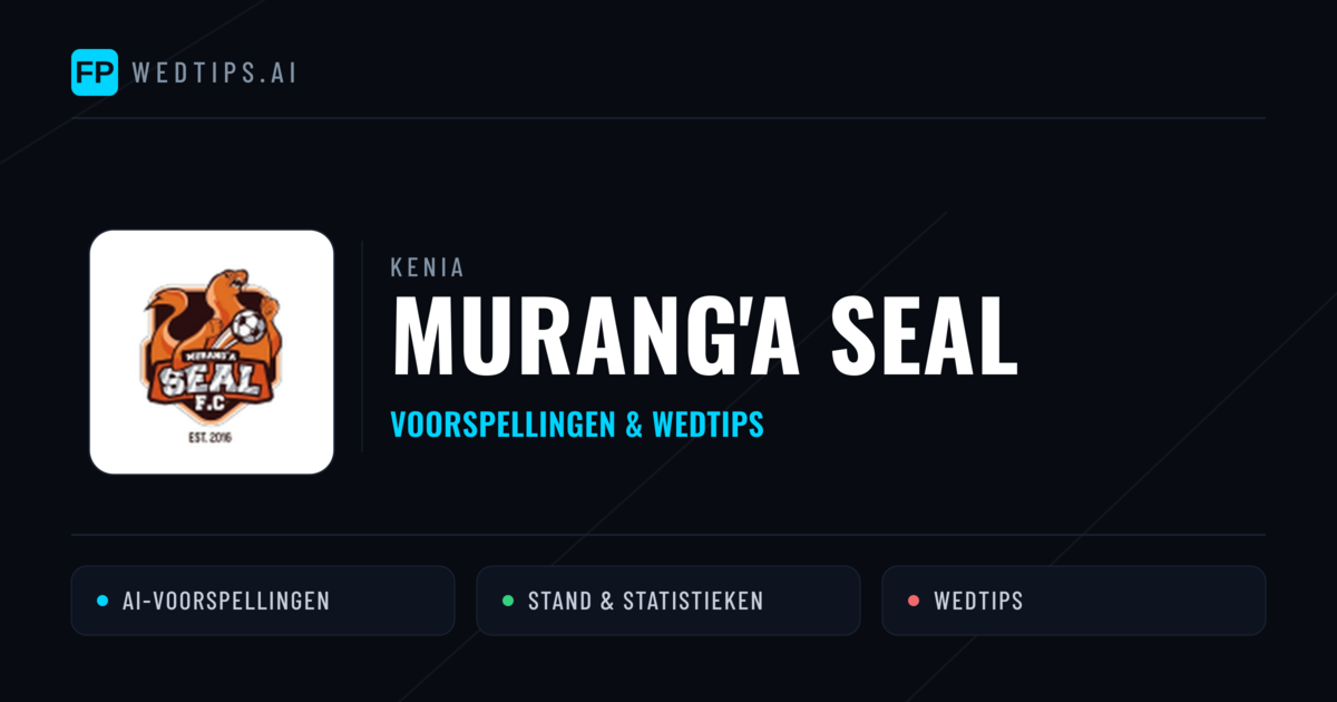 Murang'a SEAL voorspellingen & statistieken
