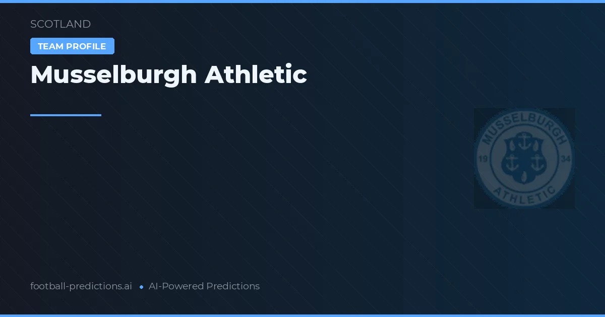 Musselburgh Athletic voorspellingen & statistieken