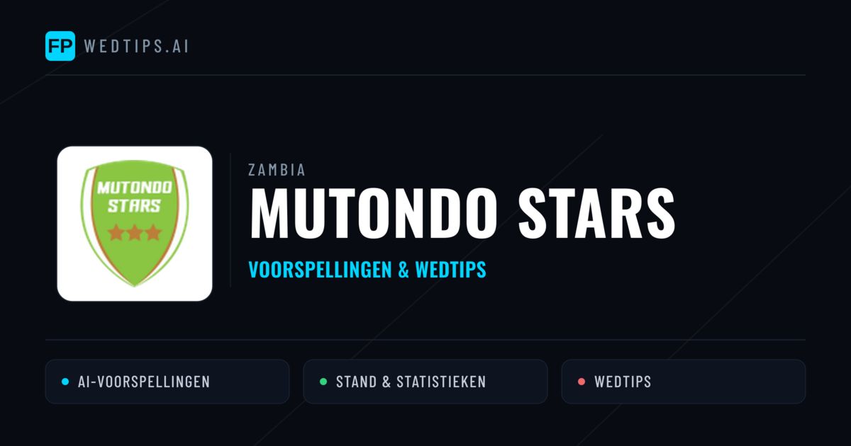 Mutondo Stars voorspellingen & statistieken