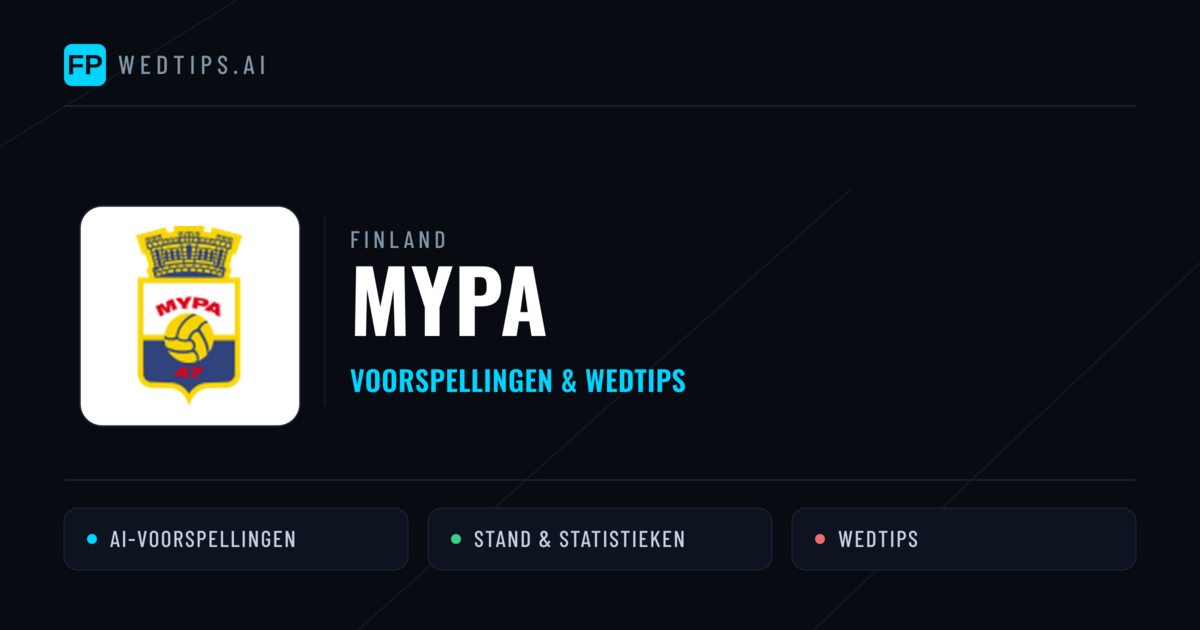 MyPa voorspellingen & statistieken