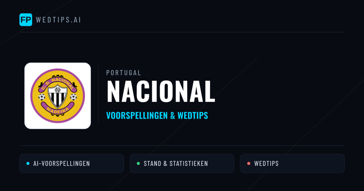 Nacional voorspellingen & statistieken