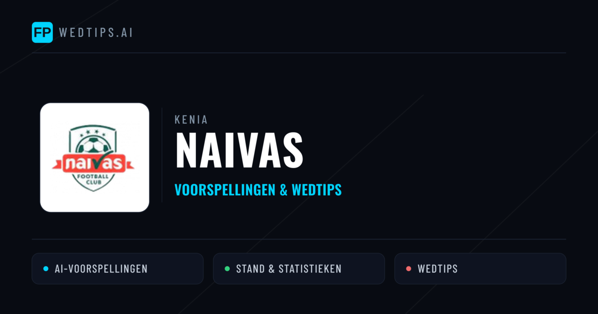 Naivas voorspellingen & statistieken