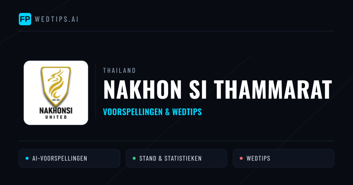 Nakhon Si Thammarat voorspellingen & statistieken