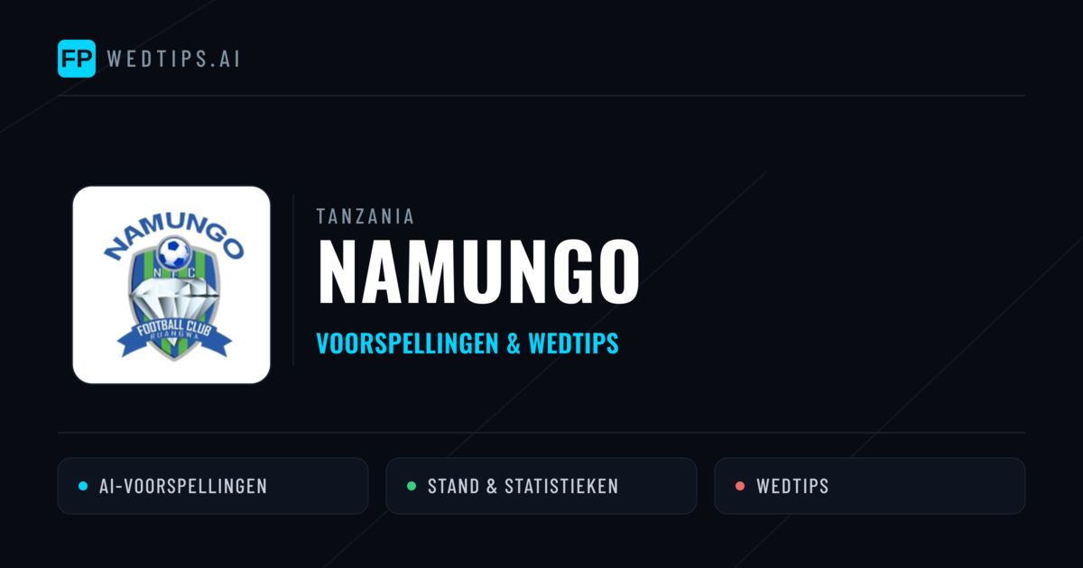 Namungo voorspellingen & statistieken