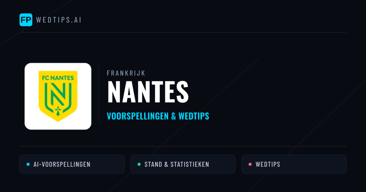 Nantes voorspellingen & statistieken