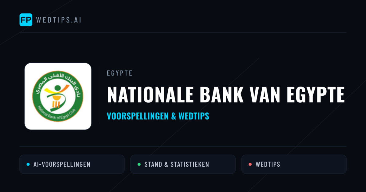 Nationale Bank van Egypte voorspellingen & statistieken