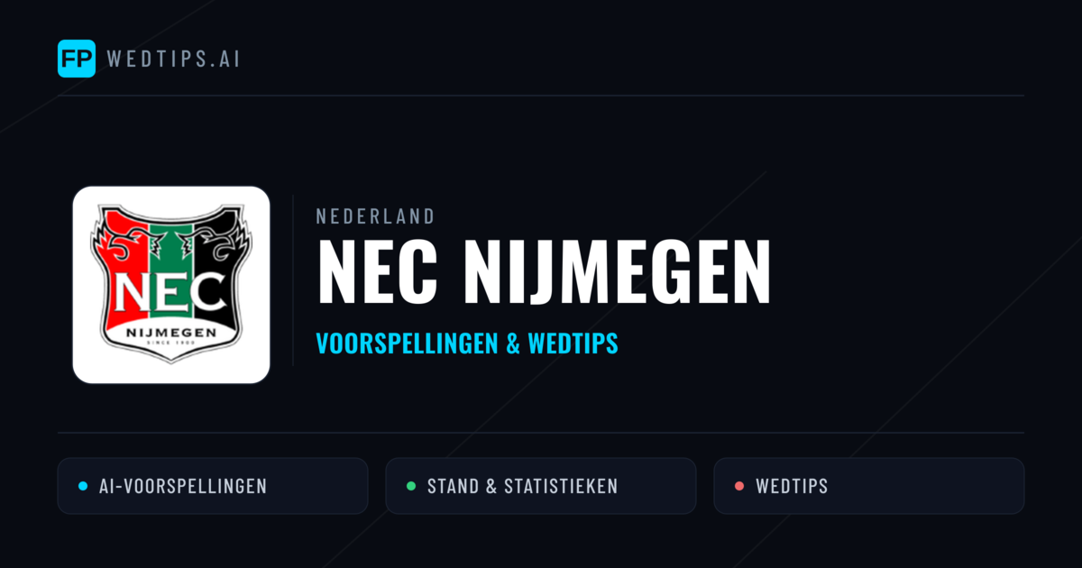 NEC Nijmegen voorspellingen & statistieken