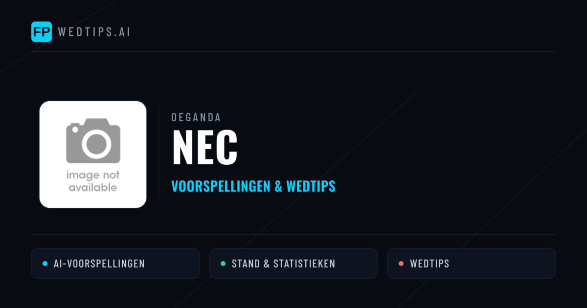 NEC voorspellingen & statistieken