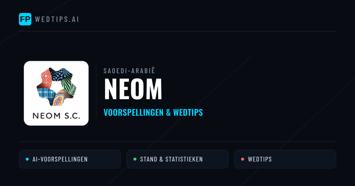NEOM voorspellingen & statistieken