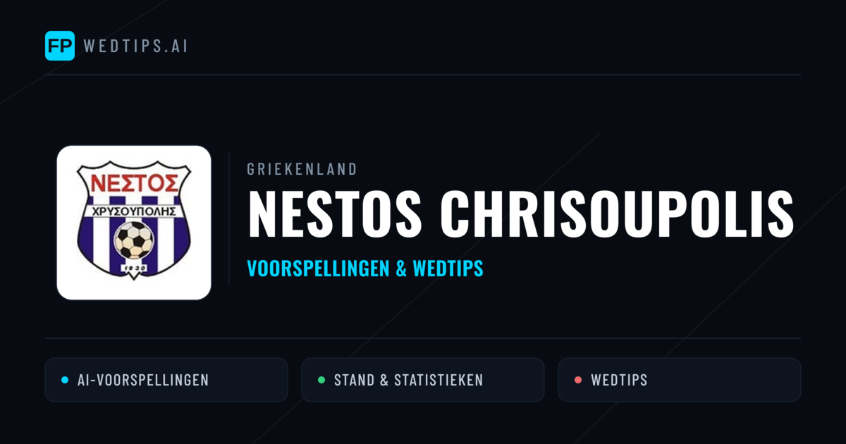 Nestos Chrisoupolis voorspellingen & statistieken