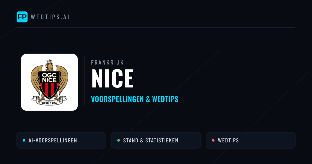 Nice voorspellingen & statistieken