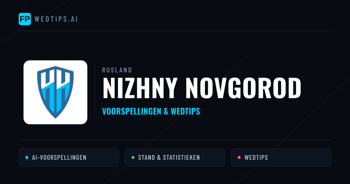 Nizhny Novgorod voorspellingen & statistieken