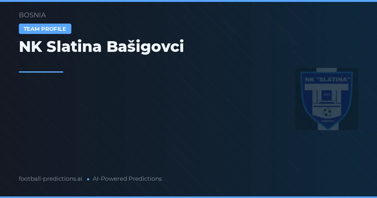 NK Slatina Bašigovci voorspellingen & statistieken