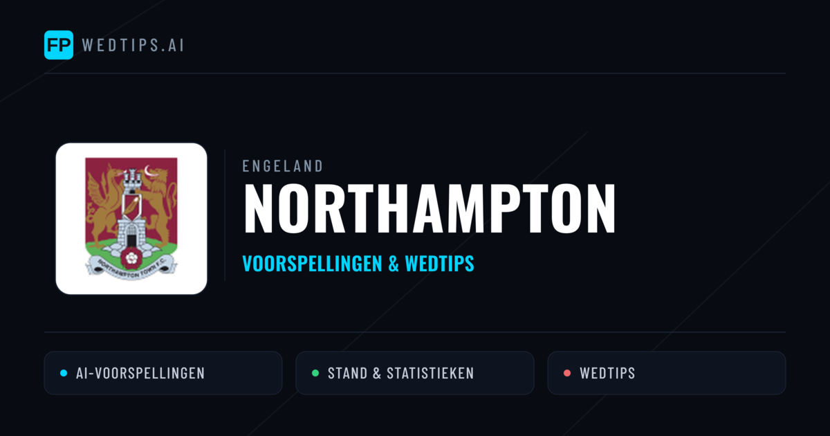 Northampton voorspellingen & statistieken