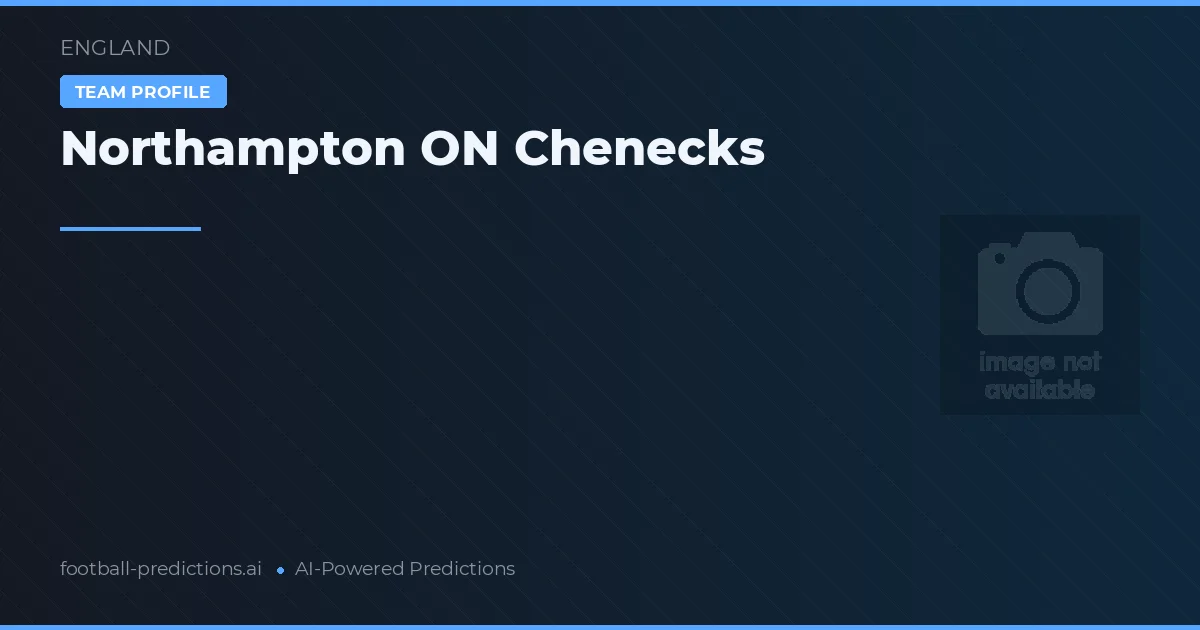 Northampton ON Chenecks voorspellingen & statistieken