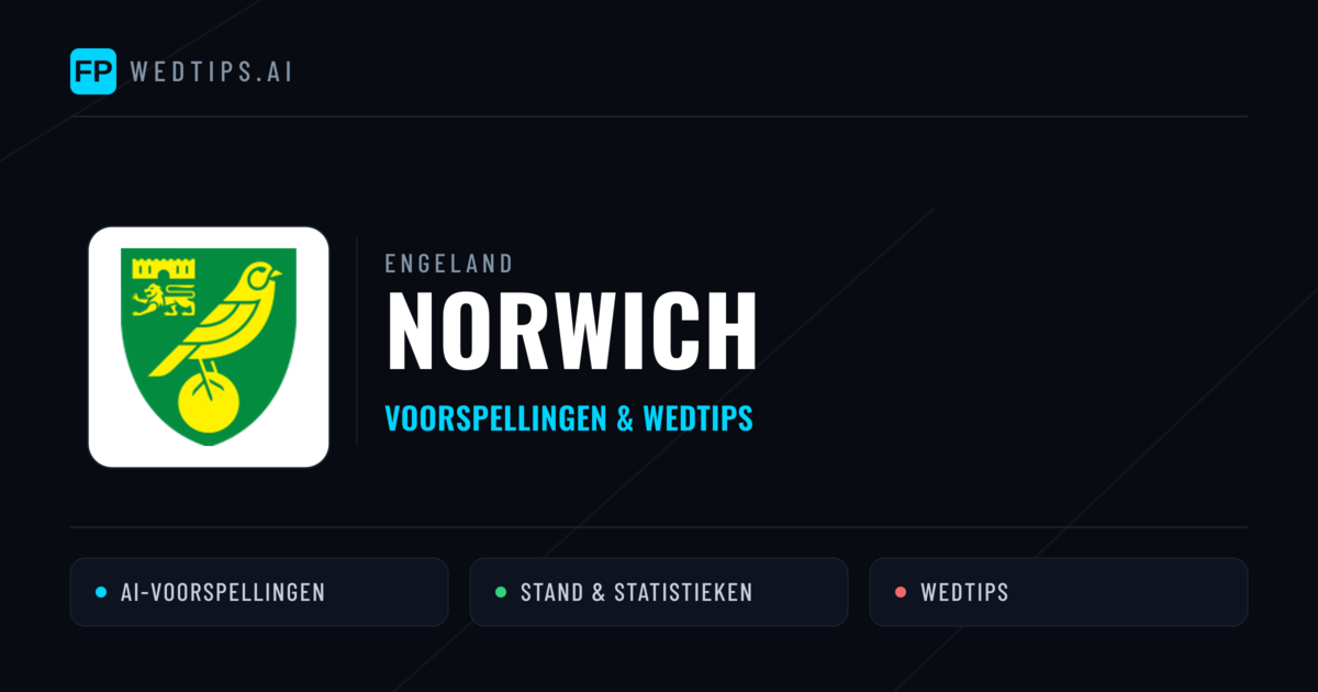 Norwich voorspellingen & statistieken