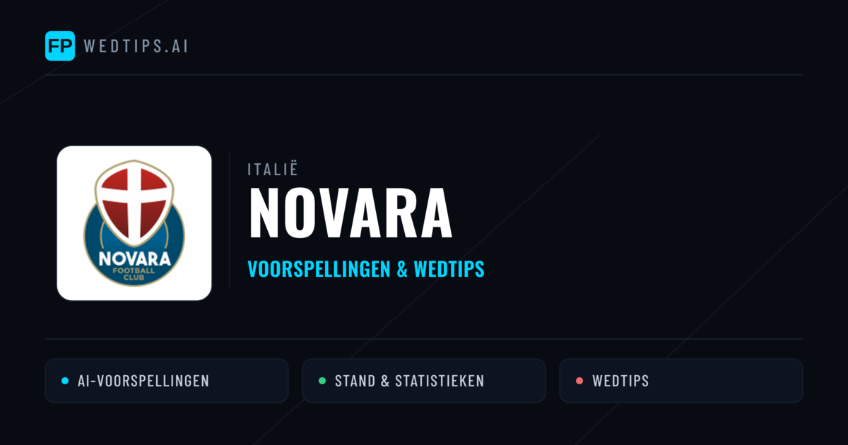 Novara voorspellingen & statistieken
