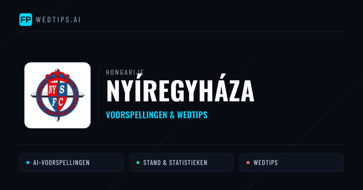 Nyíregyháza voorspellingen & statistieken