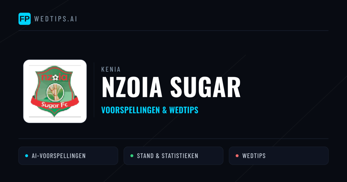 Nzoia Sugar voorspellingen & statistieken