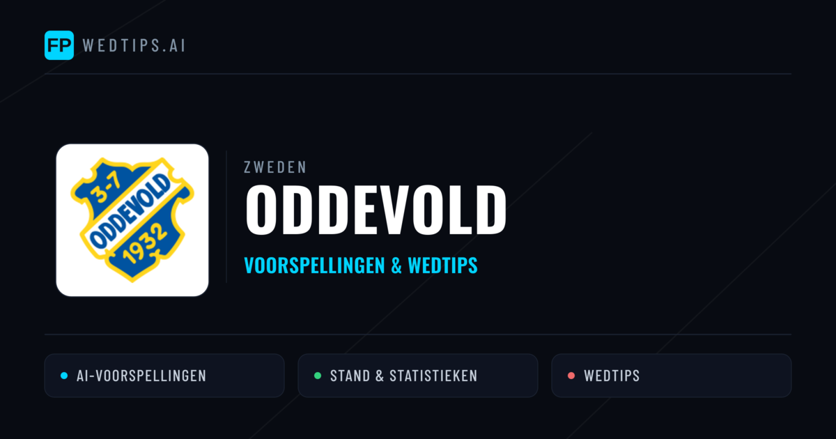 Oddevold voorspellingen & statistieken