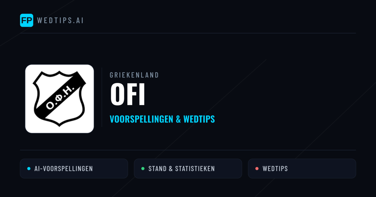 OFI voorspellingen & statistieken