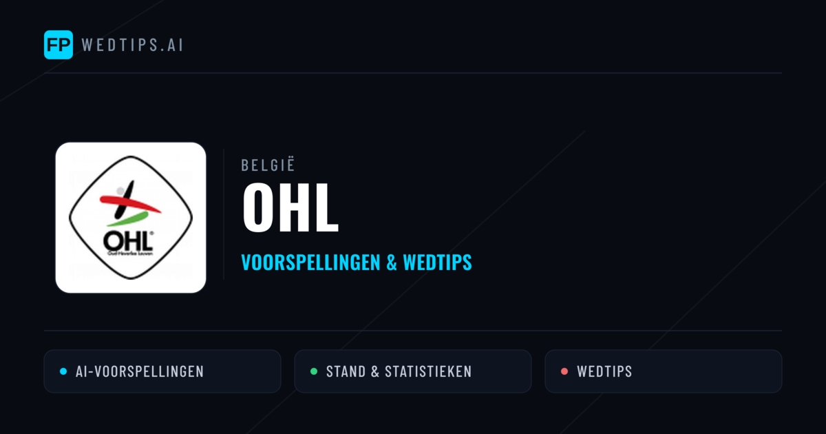 OHL voorspellingen & statistieken