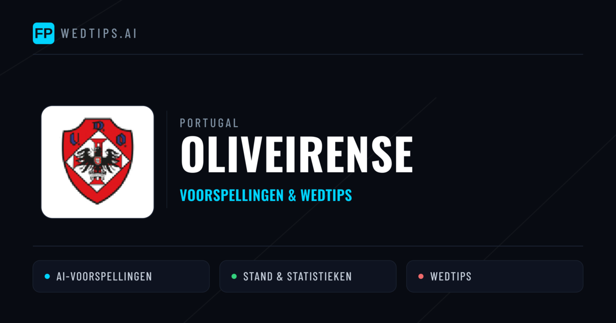 Oliveirense voorspellingen & statistieken