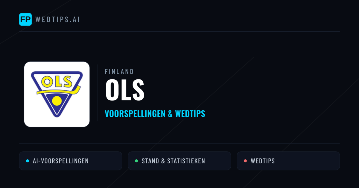OLS voorspellingen & statistieken