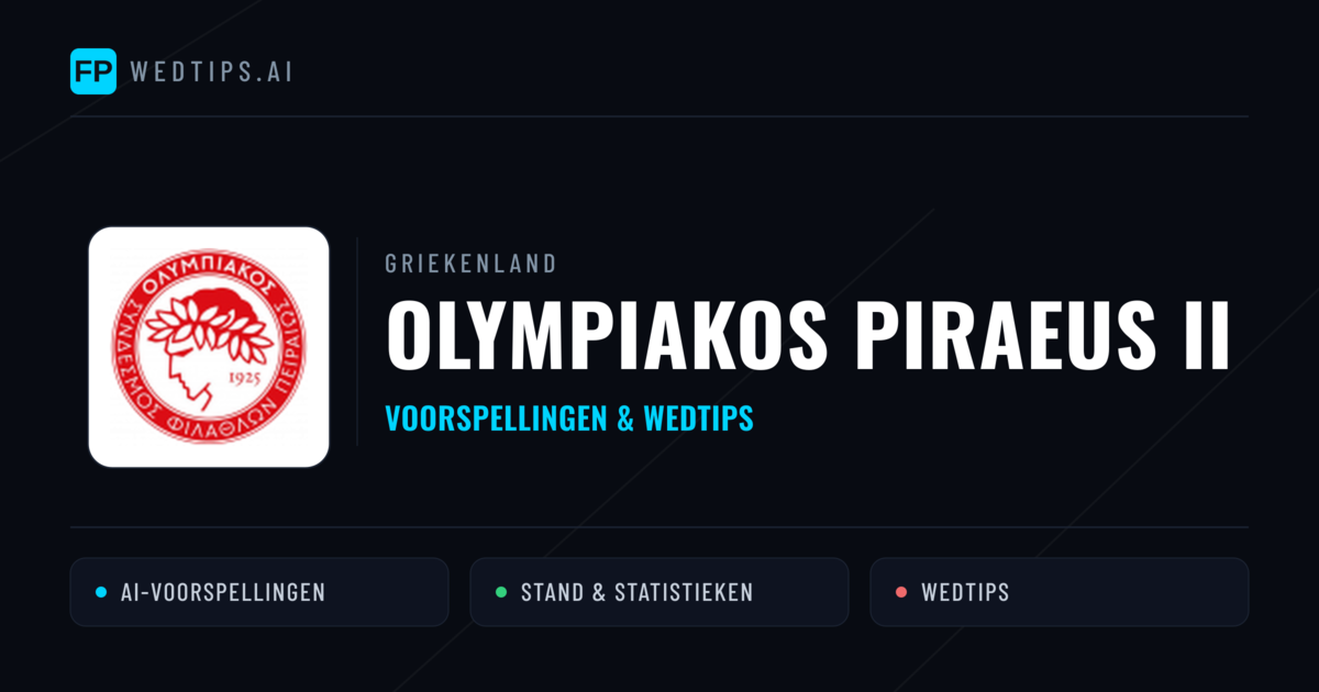 Olympiakos Piraeus II voorspellingen & statistieken