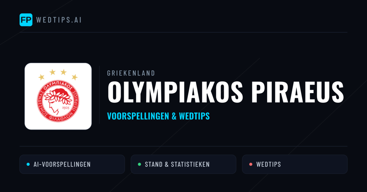 Olympiakos Piraeus voorspellingen & statistieken
