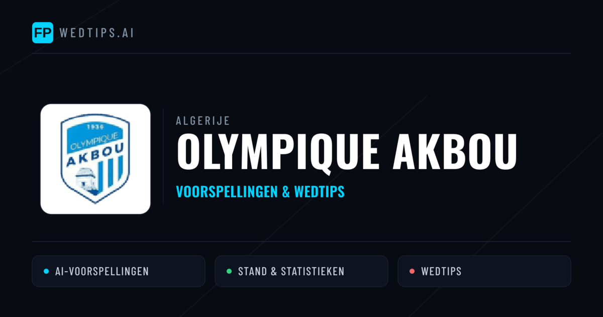 Olympique Akbou voorspellingen & statistieken