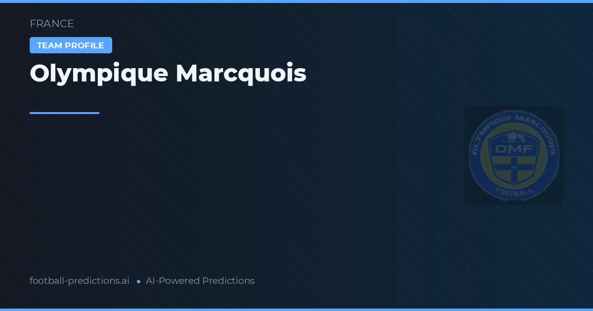 Olympique Marcquois voorspellingen & statistieken